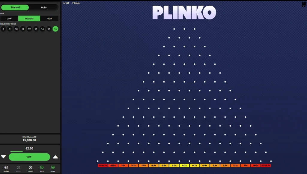 Plinko hacksaw gaming.